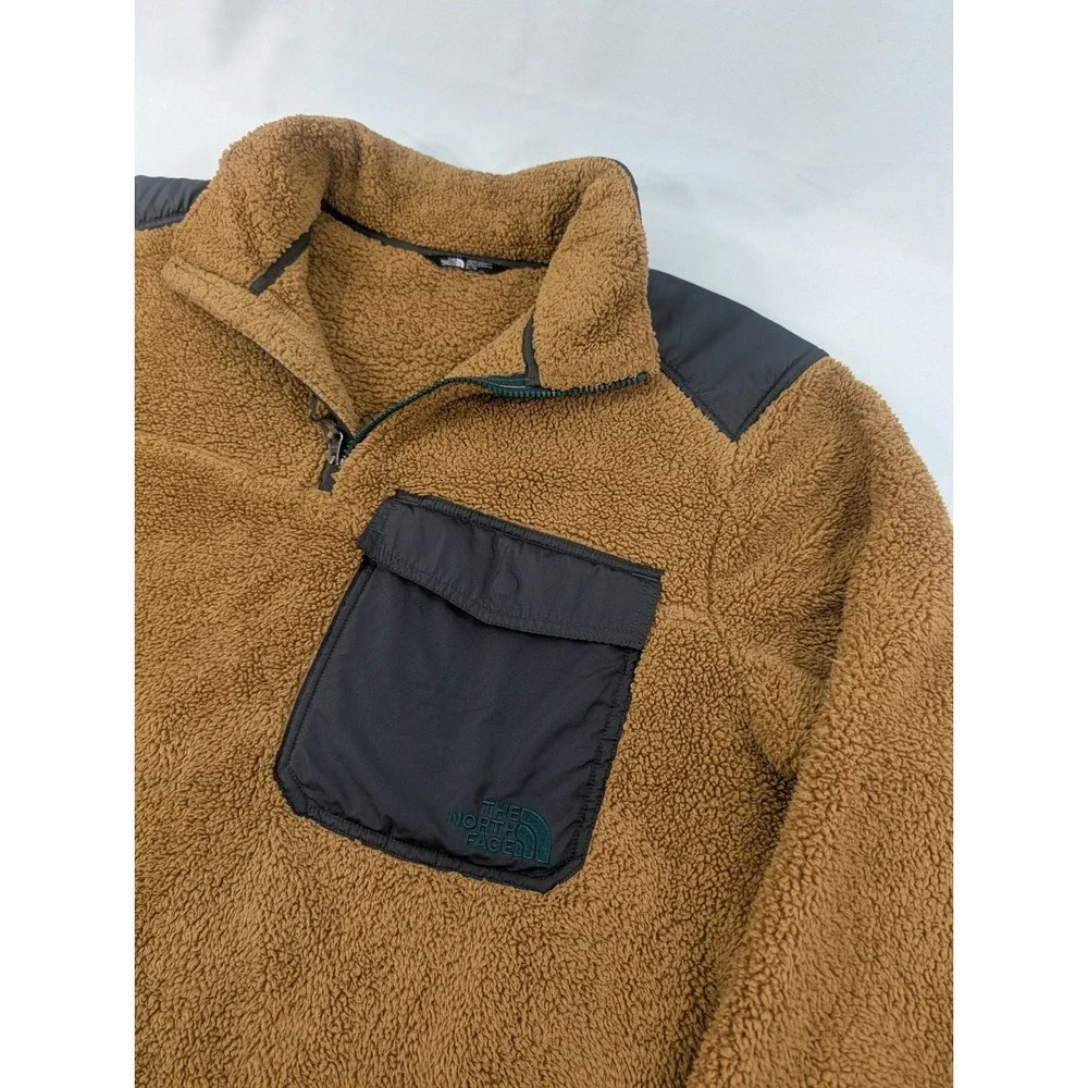 The North Face‎ Men's XL High Pile Sherpa Pullover Fleece Jacket Brown